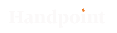 Handpoint logo transparent white copy